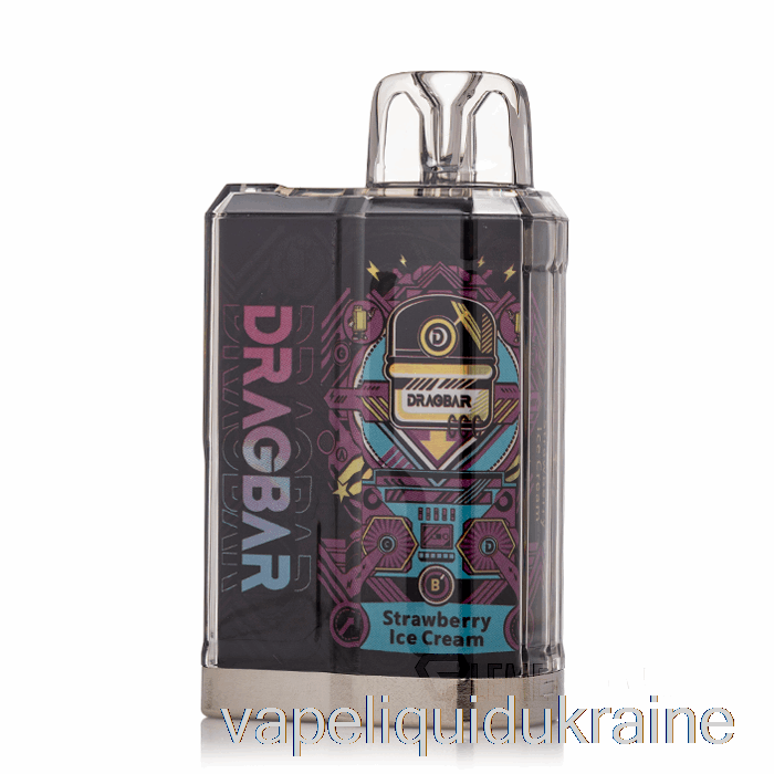 Vape Liquid Ukraine DRAGBAR B3500 Disposable Strawberry Ice Cream